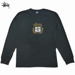 ショッピングstussy Stussy S Wreath Pig Dyed L/S Tee ロングスリーブ ステューシー リース 花輪 Sクラウン ピグメント加工 ロゴ 長袖Tシャツ ロンT 黒 Black 【ゆうパケット対応】