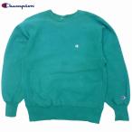 ショッピングused Used USA製 90's Champion Reverse Weave Sweat Shirts チャンピオン リバースウィーブ スウェットシャツ 90年代 刺繍タグ 目付 緑グリーン L Made in USA 古着