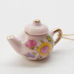 Louise Buchan / ルイーズ バカン Tea Pot Necklace Pink Floral (ティー・ポット・ネックレス・ピンク・フローラル)