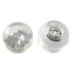 Yahoo! Yahoo!ショッピング(ヤフー ショッピング)ピアスキャッチ 14金 ホワイトゴールド シリコン ダブルロック 筒型形状 選べるサイズ 両耳 2個セット プレゼント ギフト