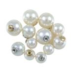 ピアスキャッチ パール型 真珠型 2個入り 1ペア 両耳 リバーシブル ロック 選べるサイズ カラー プレゼント ギフト