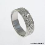 Pt900 平打 6mm 忘れな草 プラチナ マリッジリング 結婚 指輪 TRK357 プレゼント ギフト 爆買