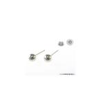 Yahoo! Yahoo!ショッピング(ヤフー ショッピング)ホワイト ゴールド 丸玉 ピアス ペア 5mm メンズ レディース K14 WG 刻印 スタッドピアス ボールピアス キャッチ付 プレゼント ギフト