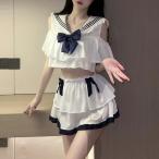  матроска костюмированная игра короткий рукав летняя одежда форма женщина форма школьная форма верх и низ в комплекте JK женщина высота сырой женщина . сырой ученик старшей школы форма женщина 