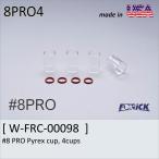 Tig溶接トーチ ノズル 軽量パイレックスカップ　FURICK CUP  #8 PRO Pyrex cup, 4cups　(8PRO4)