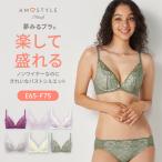 WEB限定セール (アモスタイル)AMOSTYLE 夢みるブラ ノンワイヤー ブラ&ショーツセット ドリームデイリリー(E,Fカップ) AMST1430