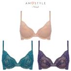 まとめ買い対象 WEB限定セール アモスタイル)AMOSTYLE ナチュラルユー ブラジャー(B,C,Dカップ) AMST1449 WHU JX
