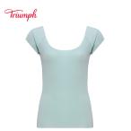 まとめ買い対象 セール38%OFF (トリンプ)Triumph ひびきにくい シームレス5340 2分袖トップ TR5340 Top(2)