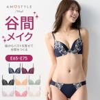 (アモスタイル)AMOSTYLE Daily AMOTYLE 寄せブラ ブラ&ショーツセット クラシックフラワー(Eカップ) AMST514