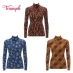 ショッピングトリンプ セール (トリンプ)Triumph あったかハイネックインナー5390 10分袖トップ(柄)(LLサイズ) TR5390 Top(10)2