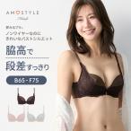 まとめ買い対象 期間限定セール20%OFF アモスタイル 夢みるブラ スリムライン ノンワイヤーブラジャー オーロラドリーム(B,C,Dサイズ) AMST1498 HU JX