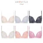 期間設定セール (アモスタイル)AMOSTYLE Daily AMOSTYLE 寄せブラ ブラ＆ショーツセット キューティーブロッサム(B,C,D,E,Fカップ) AMST519 WHU + Mini JX