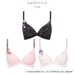 (アモスタイル)AMOSTYLE 寄せブラ ブラジャー マイメロディ/クロミ × AMOSTYLE(B,C,D,Eカップ) AMST1526 WHU JX