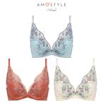 (アモスタイル)AMOSTYLE 夢みるブラ DeepV ブラジャー1 アップルブロッサム(A,B,C,Dカップ) AMST1540 WHU1 JX