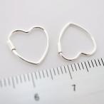 Yahoo! Yahoo!ショッピング(ヤフー ショッピング)SV925 スターリングシルバー ミニハート フープピアス 1ペア