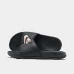 ショッピングナイキ サンダル ナイキ レディース ベナッシ Nike Benassi JDI Swoosh Slide サンダル Black/Rose Gold