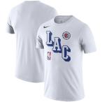 ナイキ メンズ Tシャツ クリッパーズ LA Clippers Nike Courtside Performance Block T-Shirt - White