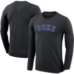 ショッピングナイキ tシャツ メンズ ナイキ メンズ Tシャツ 長袖 ロンT Duke Blue Devils Nike School Logo Performance Legend Long Sleeve T-Shirt - Black