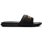 ショッピングnike サンダル ベナッシ ナイキ レディース サンダル Nike Benassi Just Do It Text Slides スリッパ BLACK/METALLIC GOLD