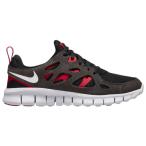 ナイキ キッズ ランニングシューズ Nike Free Run 2 GS - Black/White/Siren Red