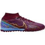 ナイキ メンズ サッカー トレーニングシューズ Nike Mercurial Zoom Superfly 9 Academy KM Turf Soccer Cleats - Red/Purple