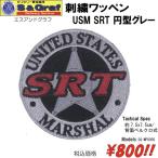  милитари страйкбол костюмированная игра нашивка patch вышивка нашивка USM SRT иен type серый 