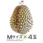 タイ産ドリアン Mサイズ 約2.0kg〜2.5kg 4玉入り（モントーン種）