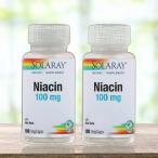 [2 шт. комплект ]Solaray - никотиновая кислота Niacin 100 mg 100 Capsule [ параллель импортные товары ]
