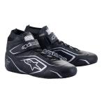  Alpine Stars рейсинг обувь [FIA легализация ]TECH-1 T v3 SHOES FIA легализация (FIA8856-2018 стандарт ) черный / серебряный (119)