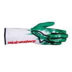  Alpine Stars Cart перчатка [FIA легализация ]TECH-1 K V3 GLOVES белый зеленый красный (263)