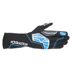 Alpine Stars Cart перчатка TECH-1 KX V4 GLOVES [FIA легализация ] черный голубой (17)