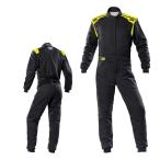 OMP костюм для гонок [FIA легализация ]FIRST-S SUIT First S костюм FIA легализация (8856-2018 стандарт ) антрацит / флуоресценция желтый (184)