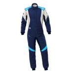 OMP костюм для гонок [FIA легализация ]FIRST EVO SUIT MY2025 FIA легализация (8856-2018 стандарт ) темно-синий голубой / Cyan (244)