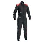 OMP カートスーツ【FIA公認】KS-4 SUIT ブラック/レッド (073)