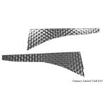 トラック用 ドアハンドル用ステンレス板 ウロコステン ファイブスターギガ  H27.11〜 ドアウインドウパネル