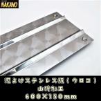 トラック用 泥よけステンレス(ウロコ) 600×150mm ウロコステンレス 泥除けステン 飾りやひらひら防止 デコトラ