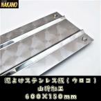 ショッピングウロコ トラック用 泥よけステンレス（ウロコ） 600×150mm ウロコステンレス 泥除けステン 飾りやひらひら防止 デコトラ