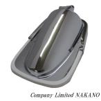 予約受付開始 3/5入荷予定 トラック用 レトロ バスミラー メッキ 五光タイプ バイザー付