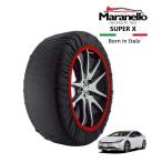 Maranello正規品 スノーソックス トヨタ プリウス MXWH60 フロント 195/60R17 17インチ SUPER X 布製 タイヤ チェーン イタリア製