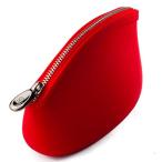 Pudinbag メイク 化粧ポーチ バッグ レディース 防水 ウォータープルーフ ヴィーガン 10色 (赤)