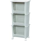 アイリスオーヤマ IRIS 267745 スタックバスケット オフホワイト SB-003-WH 期間限定 ポイント10倍