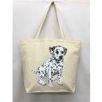 ダルメシアン (R-04) トートバッグ エコバッグ マイバッグかわいい おしゃれ レディース メンズ 男女兼用 a4 大きめ キャンバス ドッグ 犬 犬柄 いぬ 犬プリント