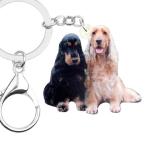 イングリッシュコッカスパニエル イングリッシュコッカ キーホルダー コッカグッズ アクリル 犬 いぬ イヌ dog 犬種別 犬雑貨 オーナーグッズ かわいい 輸入
