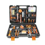 【1年保証】ホームツールセット 家庭用 日曜大工 工具セット DIYセット 家具組み立て 自転車 車 バイク 作業道具セット 収納ケース付きツールボックス 修理道