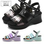 ショッピングサンダル キッズ ラブリースマイル サンダル キッズ クリアベルトサンダル LS5035 Lovely smile