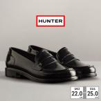 ハンター レインシューズ レディース リファインド グロス ペニー ローファー WFF1095RGL BLK HUNTER REFINED GLOSS PENNY LOAFER 完全防水 ハンドクラフト