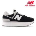 ショッピング細身 ニューバランス スニーカー レディース 574+ WL574Z QA QD SA new balance WIDTH:B レトロ 細身幅 厚底