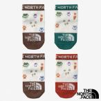 ザ ノースフェイス 靴下 キッズ プリント 2P アンクル NNB82311 FG FR the north face B Print 2P