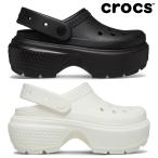 ショッピングクロックス レディース クロックス メンズ レディース ストンプ クロッグ 209347 001 0WV crocs 2024春夏 STOMP CLOG 厚底