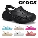 ショッピングバヤ クロックス サンダル レディース バヤ プラットフォーム クロッグ 208186 001 100 crocs Baya Platform Clog 厚底 サボ